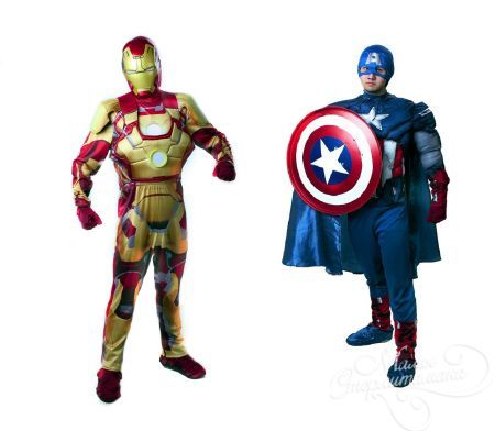 Железный Человек и Капитан Америка!