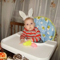 Наш первый новый год был 2011, год кролика!